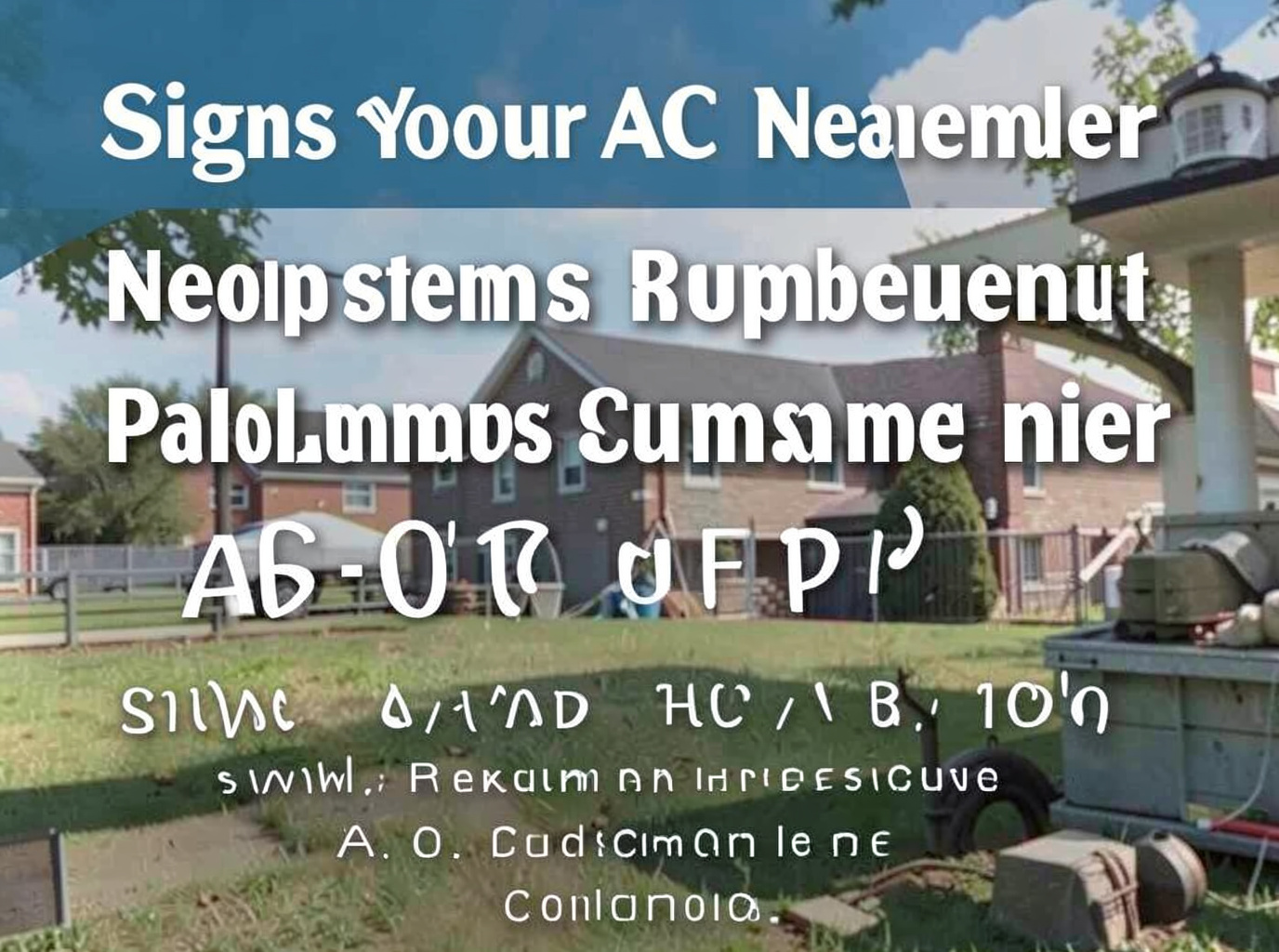 Signs Your AC Needs Replacement After a Columbus Summer