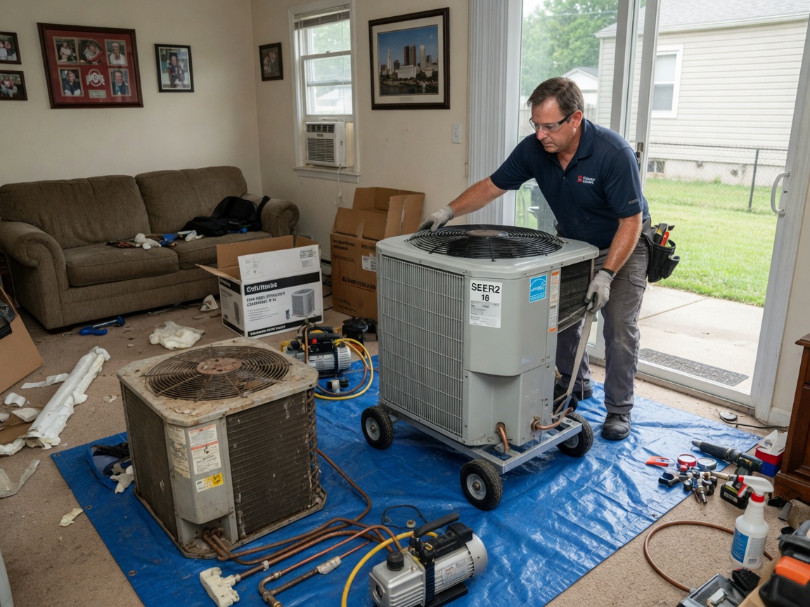 Energy Efficient AC Replacement in Columbus, IN